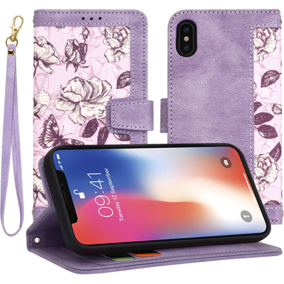 Techsuit - FlipCraft - iPhone X / iPhone XS - Mysterious Purple