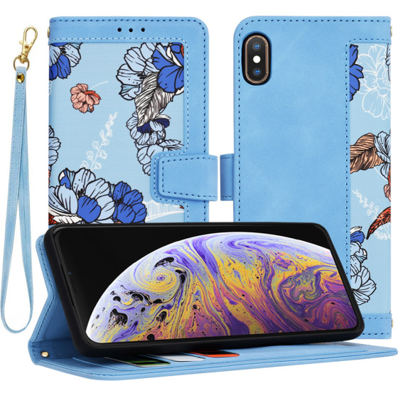 Techsuit - FlipCraft - iPhone XS Max - Vibrant Blue
