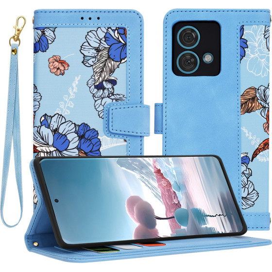 Techsuit - FlipCraft - Motorola Edge 40 Neo - Vibrant Blue
