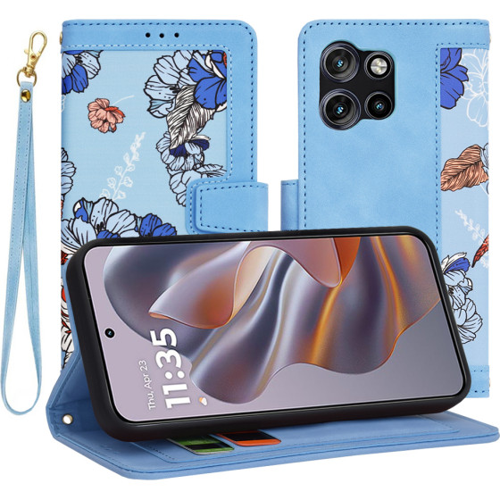 Techsuit - FlipCraft - Motorola Edge 50 Neo / Motorola ThinkPhone 25 - Vibrant Blue