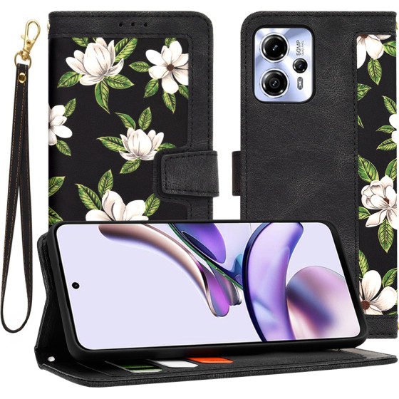 Techsuit - FlipCraft - Motorola Moto G13 / G23 / G53 - Flowers of the Dawn
