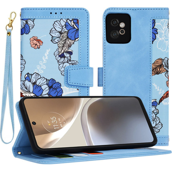 Techsuit - FlipCraft - Motorola Moto G32 - Vibrant Blue