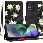 Techsuit - FlipCraft - Motorola Moto G54 - Flowers of the Dawn
