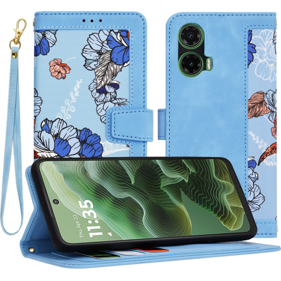 Techsuit - FlipCraft - Motorola Moto G35 - Vibrant Blue