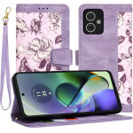 Techsuit - FlipCraft - Motorola Moto G54 Power Edition / G64 - Mysterious Purple