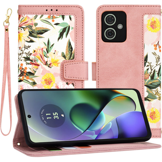 Techsuit - FlipCraft - Motorola Moto G54 Power Edition / G64 - Sweetheart Pink