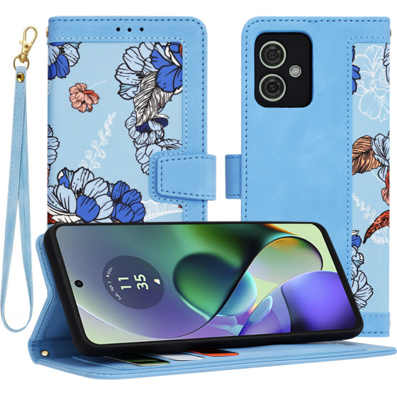 Techsuit - FlipCraft - Motorola Moto G54 Power Edition / G64 - Vibrant Blue