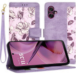 Techsuit - FlipCraft - Motorola Moto G55 - Mysterious Purple