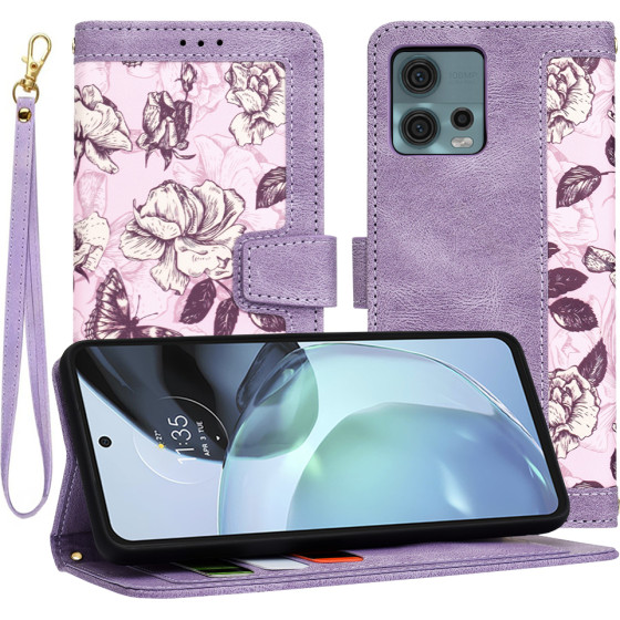 Techsuit - FlipCraft - Motorola Moto G72 - Mysterious Purple
