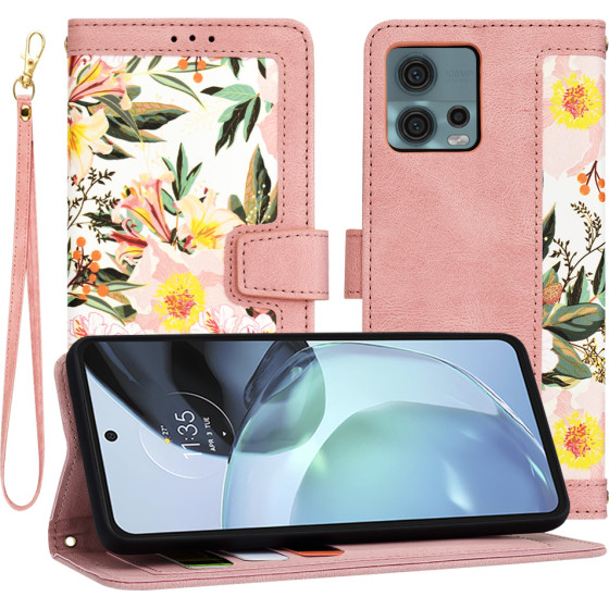 Techsuit - FlipCraft - Motorola Moto G72 - Sweetheart Pink
