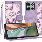 Techsuit - FlipCraft - Motorola Moto G75 - Mysterious Purple