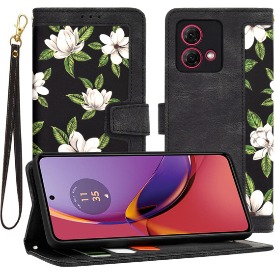 Techsuit - FlipCraft - Motorola Moto G84 - Flowers of the Dawn