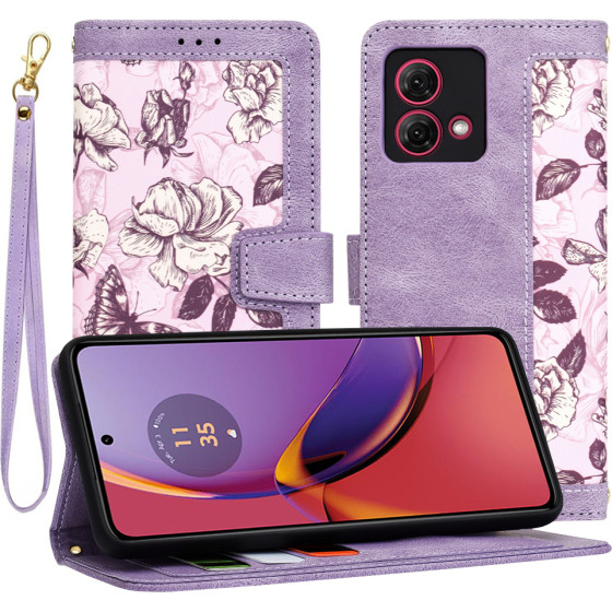 Techsuit - FlipCraft - Motorola Moto G84 - Mysterious Purple