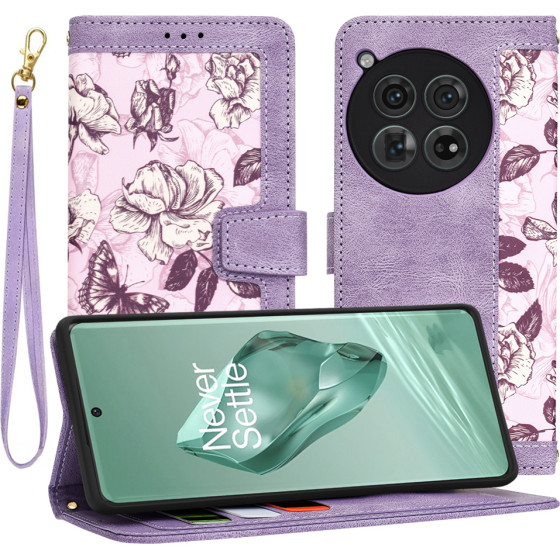 Techsuit - FlipCraft - OnePlus 12 - Mysterious Purple
