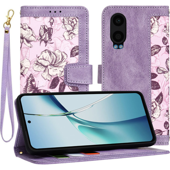 Techsuit - FlipCraft - OnePlus Nord CE4 Lite - Mysterious Purple
