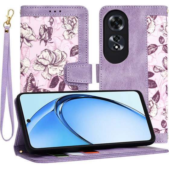 Techsuit - FlipCraft - Oppo A60 4G - Mysterious Purple