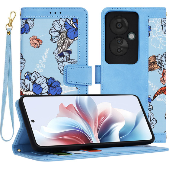 Techsuit - FlipCraft - Oppo Reno11 F - Vibrant Blue