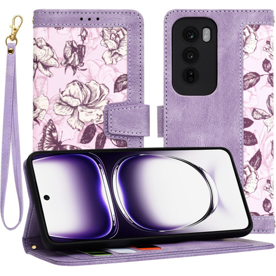 Techsuit - FlipCraft - Oppo Reno12 - Mysterious Purple