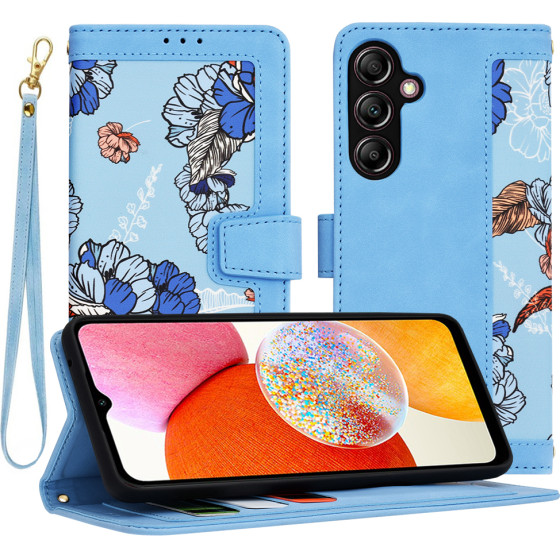 Techsuit - FlipCraft - Samsung Galaxy A14 4G / A14 5G - Vibrant Blue