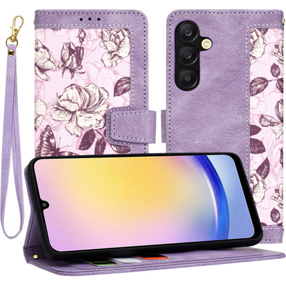 Techsuit - FlipCraft - Samsung Galaxy A25 5G - Mysterious Purple