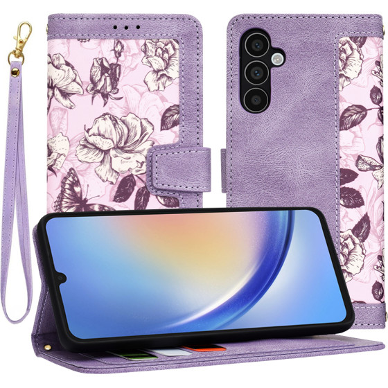 Techsuit - FlipCraft - Samsung Galaxy A34 5G - Mysterious Purple