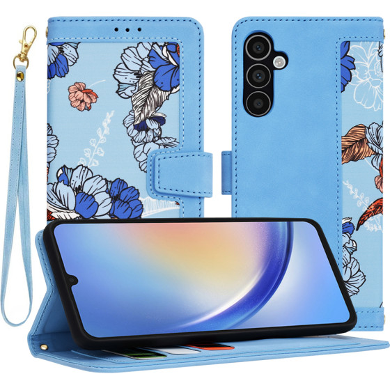 Techsuit - FlipCraft - Samsung Galaxy A34 5G - Vibrant Blue