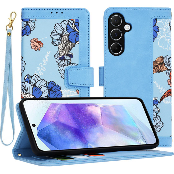 Techsuit - FlipCraft - Samsung Galaxy A55 5G - Vibrant Blue