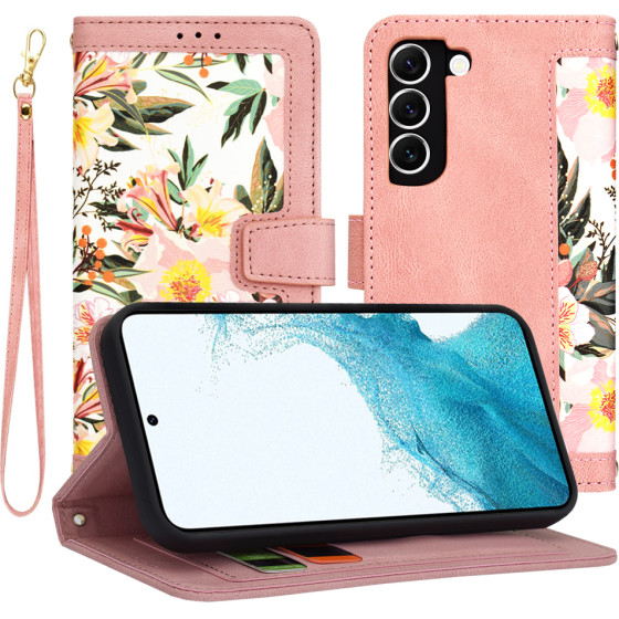 Techsuit - FlipCraft - Samsung Galaxy S22 5G - Sweetheart Pink