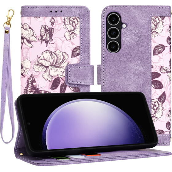 Techsuit - FlipCraft - Samsung Galaxy S23 FE - Mysterious Purple