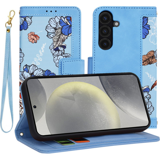 Techsuit - FlipCraft - Samsung Galaxy S24 - Vibrant Blue
