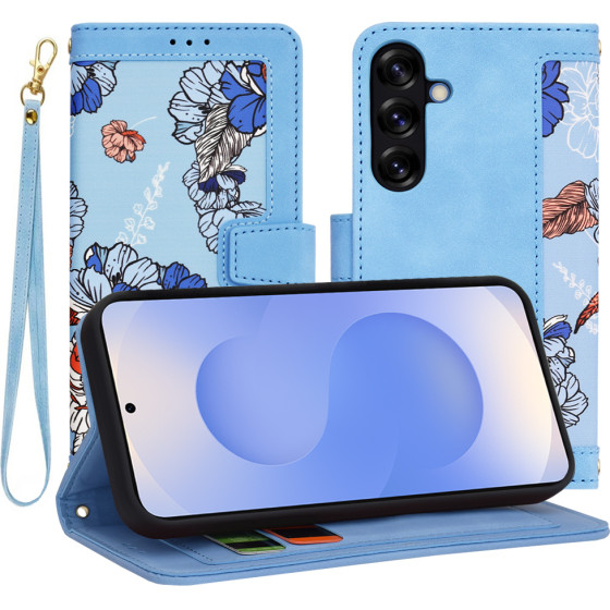 Techsuit - FlipCraft - Samsung Galaxy S25 - Vibrant Blue