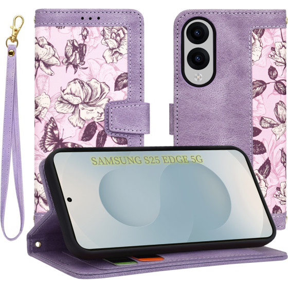 Techsuit - FlipCraft - Samsung Galaxy S25 Edge - Mysterious Purple