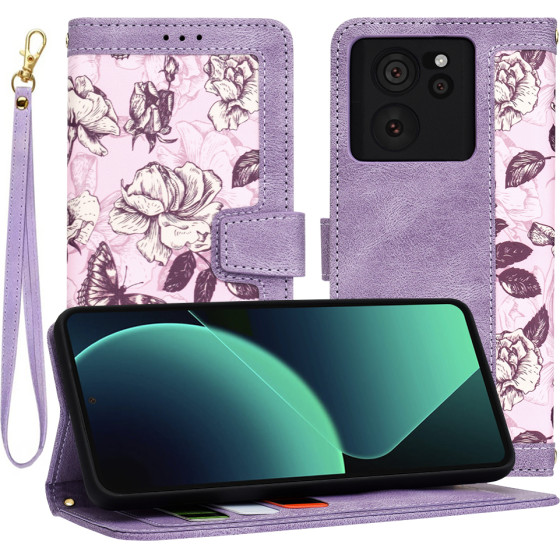 Techsuit - FlipCraft - Xiaomi 13T / 13T Pro - Mysterious Purple