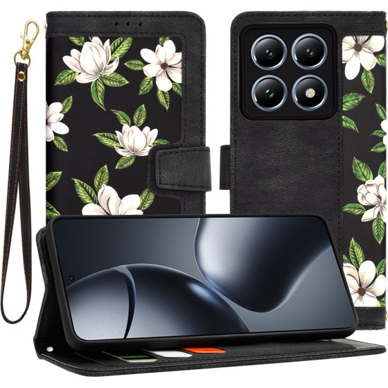 Techsuit - FlipCraft - Xiaomi 14T Pro - Flowers of the Dawn