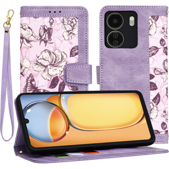Techsuit - FlipCraft - Xiaomi Redmi 13C 4G / Poco C65 - Mysterious Purple