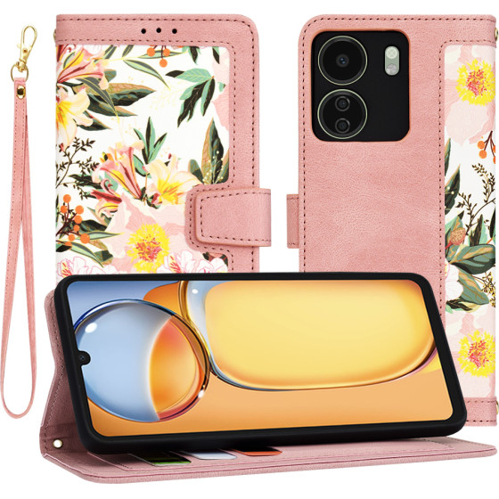 Techsuit - FlipCraft - Xiaomi Redmi 13C 4G / Poco C65 - Sweetheart Pink