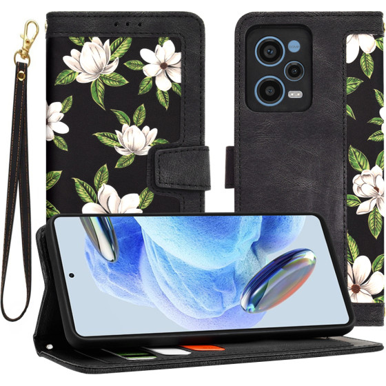 Techsuit - FlipCraft - Xiaomi Redmi Note 12 Pro 5G - Flowers of the Dawn