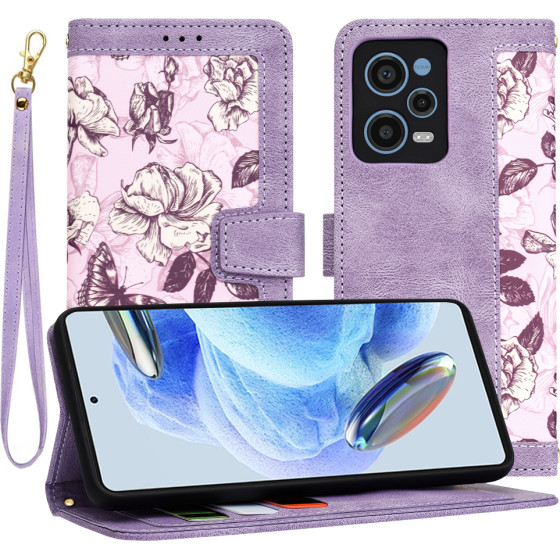 Techsuit - FlipCraft - Xiaomi Redmi Note 12 Pro 5G - Mysterious Purple