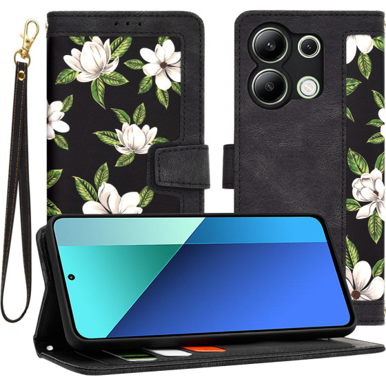 Techsuit - FlipCraft - Xiaomi Redmi Note 13 4G - Flowers of the Dawn