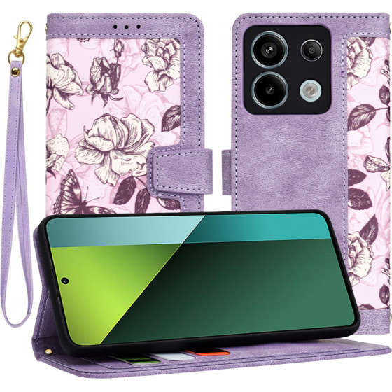 Techsuit - FlipCraft - Xiaomi Redmi Note 13 Pro 5G / Poco X6 - Mysterious Purple