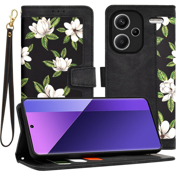 Techsuit - FlipCraft - Xiaomi Redmi Note 13 Pro+ 5G - Flowers of the Dawn