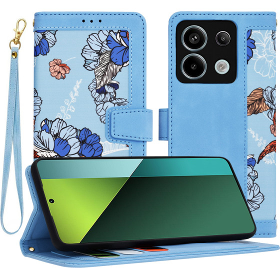 Techsuit - FlipCraft - Xiaomi Redmi Note 13 Pro 5G / Poco X6 - Vibrant Blue