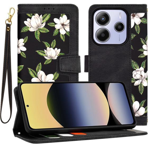 Techsuit - FlipCraft - Xiaomi Redmi Note 14 5G - Flowers of the Dawn
