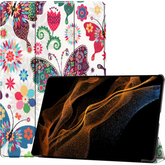 Techsuit - FoldPro - Samsung Galaxy Tab S8 Ultra / S9 Ultra / S10 Ultra - Butterfly