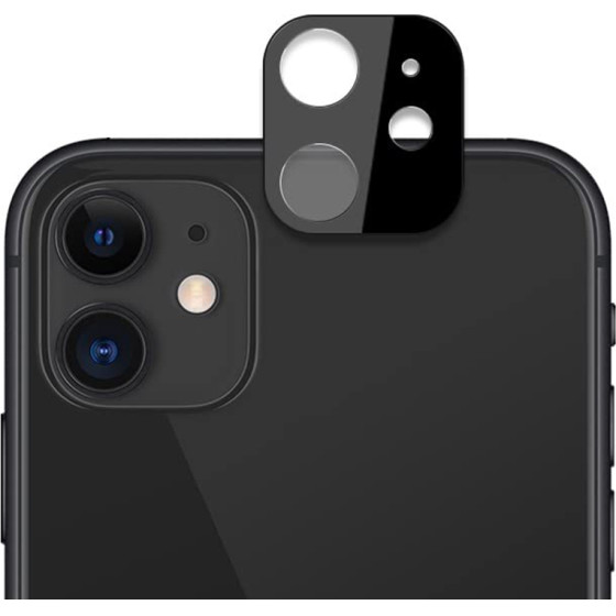 Techsuit - Full Camera Glass - iPhone 12 - Black