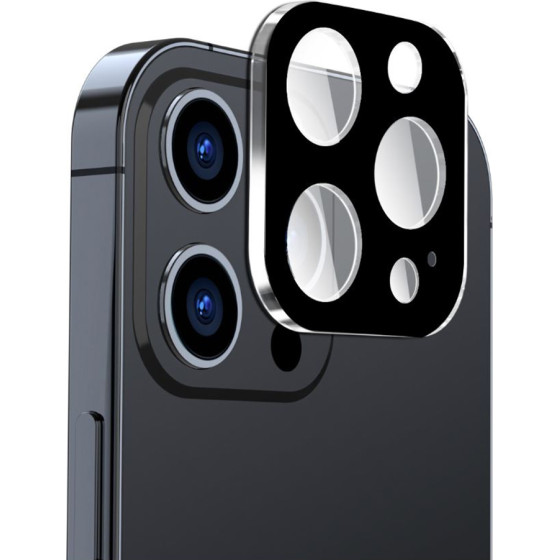 Techsuit - Full Camera Glass - iPhone 16 Pro / iPhone 16 Pro Max - Black