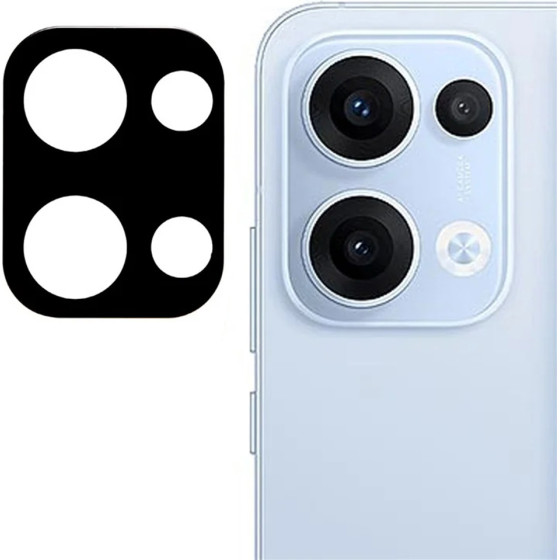 Techsuit - Full Camera Glass - Oppo Reno13 - Black