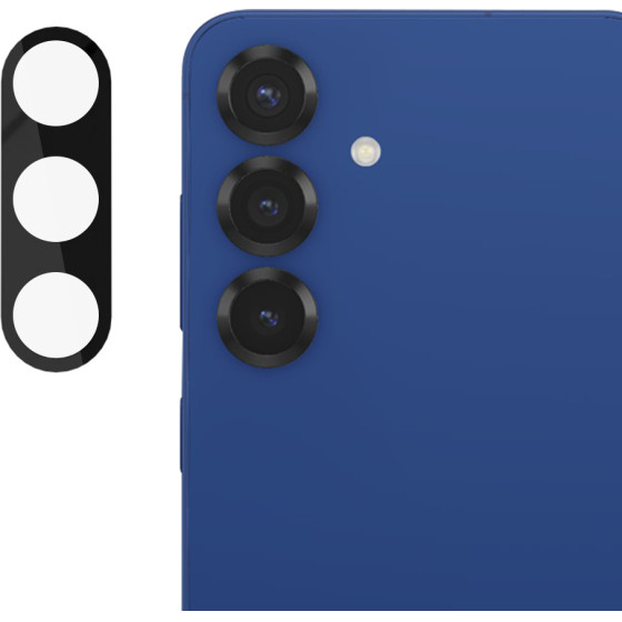 Techsuit - Full Camera Glass - Samsung Galaxy S25 - Black