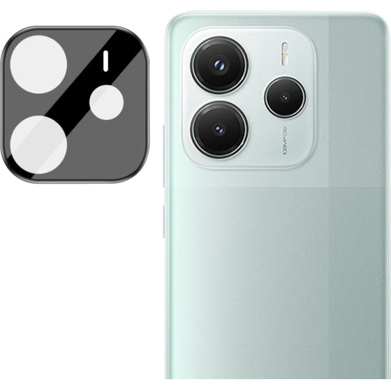 Techsuit - Full Camera Glass - Xiaomi Redmi Note 14 5G - Black