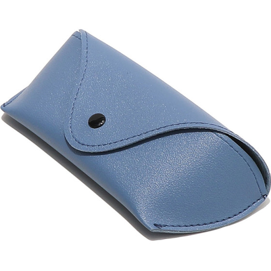 Techsuit - Glasses Case (ETPU4) - Eco Leather, 167 x 70 x 40mm - Blue